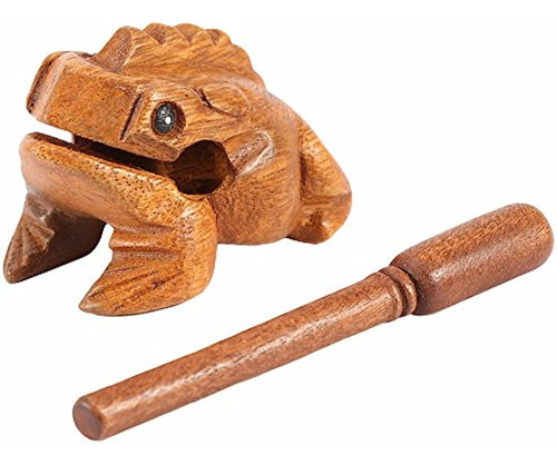Wood Frog Guiro Rasp, Tailandia Bloque De Tono De Instrument