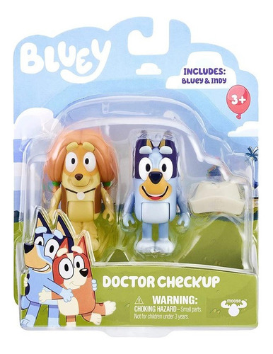 Bluey Figura Articulada Set X2 Mas Accesorios 13044