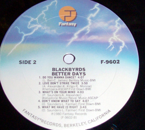 The Blackbyrds Better Days / 1º Ed Usa 1980 Funk Soul Vinilo (Usado)