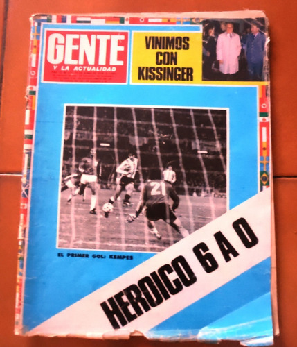 Revista Gente 674 - Kempes 22/06/1978 El Primer Gol Del 78