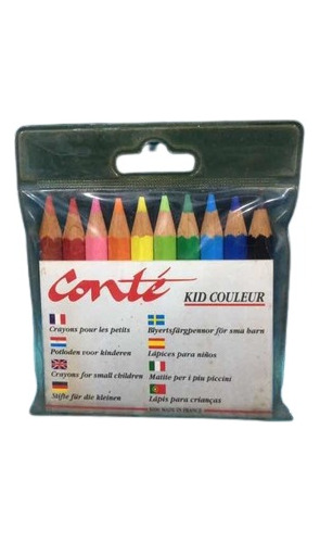 Lapices De Colores Gruesos Cortos  Conte Kid Couleur X10