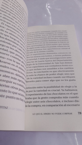 Lo Que El Dinero No Puede Pagar Martin Tetaz G11 (Usado)