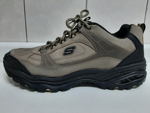 Tênis Skechers Sport Trilha Camurça Verde Oliva 44 Pouco Uso