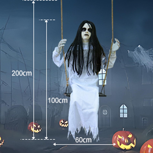 Halloween Decorations Props Hanging Swinging Girl With New
