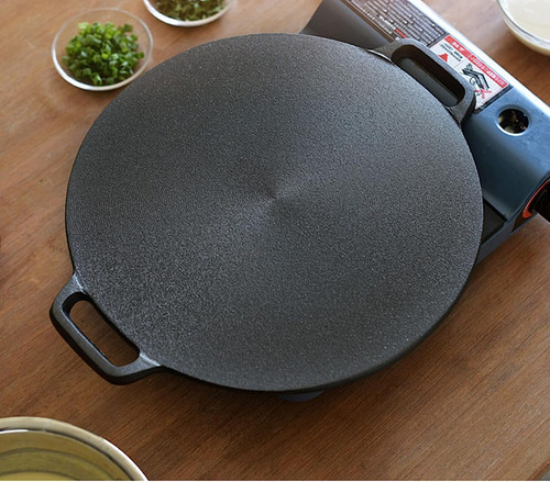 Juego De Comal Para Crepas Camping Pizza Hierro Fundido
