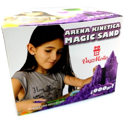 Imagen 3 de 10 de Arena Kinetica Magic Sand 900 Grs!!! Incluye Kit Didactico