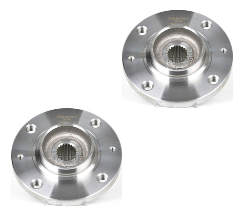 2) Mazas Rueda Delanteras Grob 206 Para Peugeot 2000-2007