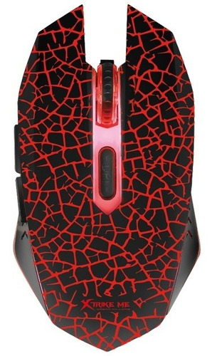 Mouse Gamer De Juego Xtrikeme 205 Negro Luces Led Rgb