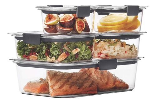 Rubbermaid Brilliance - Recipiente Para Alimentos, Brillianc