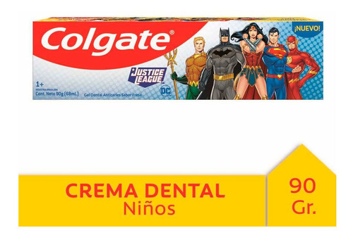 Crema Dental Colgate Kids Liga De La Justicia X 90 Gr