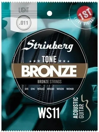 Encordoamento  0.11 Strinberg Ws-11 Cordas Violão Aço Bronze