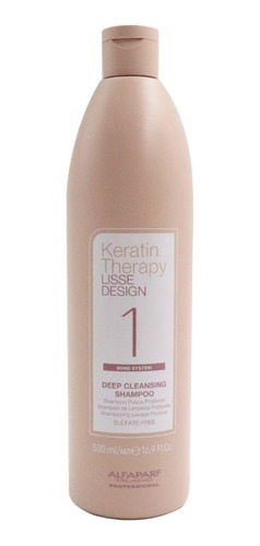 Shampoo Paso 1 Keratin Therapy Lisse Dessing Alfaparf 500 Ml