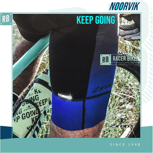 Imagen 3 de 10 de Calza Corta Ciclismo Bici Ziroox Noorvik Hombre - Racer