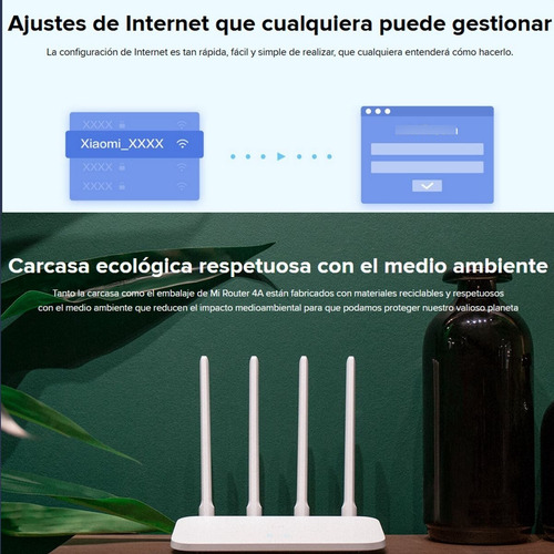 Xiaomi Mi 4a, Router Inalámbrico Wifi Dual Band Ac1200, 64mb