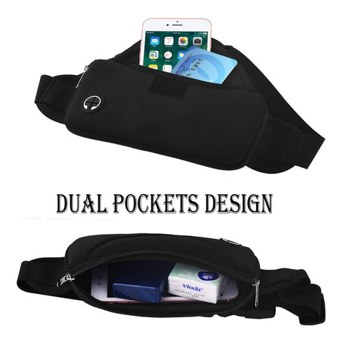 Imagen 5 de 7 de Riñonera Deportiva Elástica E Impermeable Unisex Para Correr