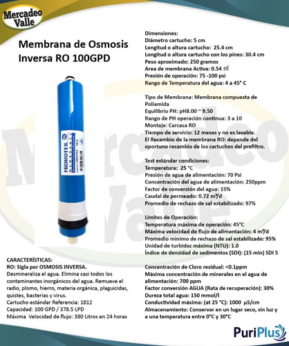 Filtro Agua Osmosis Inversa 100gpd Ultravioleta Uv 6 Etapas
