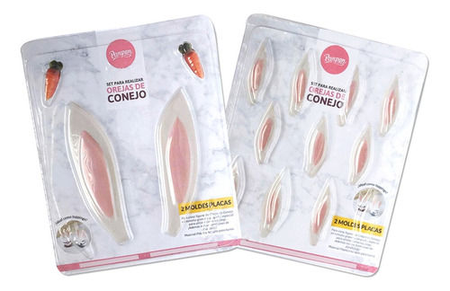 Set Moldes Orejas De Conejo Pascuas Mundo Kanata