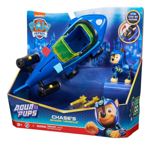 Paw Patrol Aqua Pups Vehiculo Chase Shark Vehicle