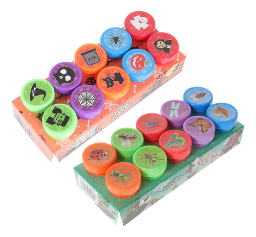 Self-ink Stampers, Sello Infantil, Sello Pequeño, 2 Cajas