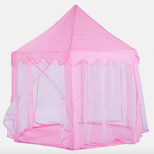 Imagem 2 de 8 de Barraquinha Infantil Tenda Rosa Menina Toca Cabaninha