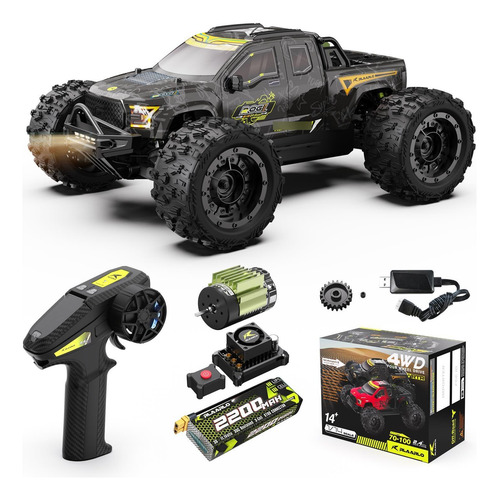 Camión Rc 1/14 Sin Escobillas Velocidad 60 Mph Monster Truck Color Personaje