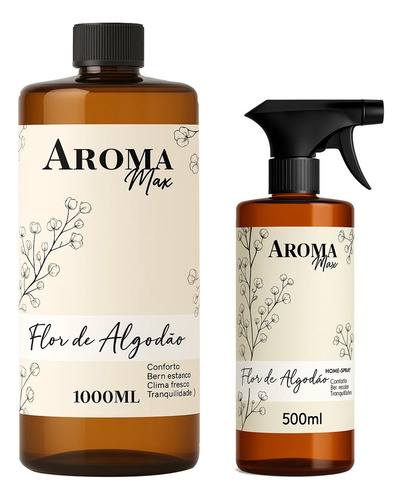 Água Cheirinho Perfumada Flor Algodão 1,5lts Roupas Tecidos
