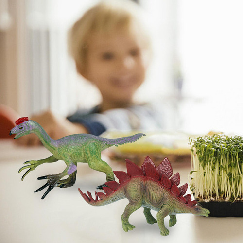 2 Pçs Figuras De Dinossauro Realista Brinquedos Estilo C