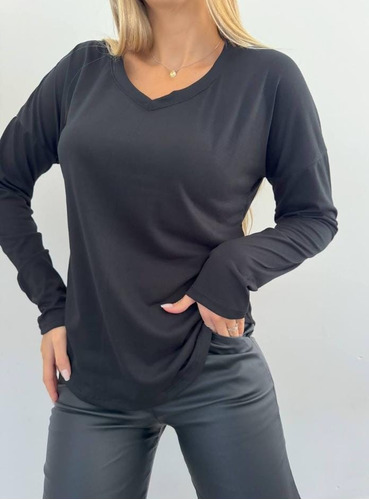 Remera Camiseta Básica Modal Mujer 