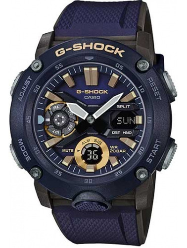 Relógio Casio G-shock Masculino Anadigi Carbon Ga-2000-2adr
