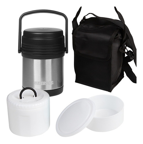 Lunchera Vianda Termica Waterdog + Recipientes Bolso 1200