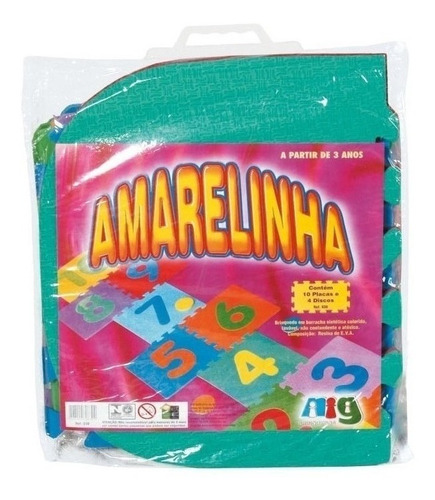 Tapete Eva Jogo Amarelinha Antiderrapante 10 Pç - Nig