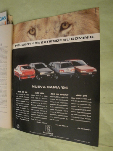 Publicidad Peugeot 405 Año 1994