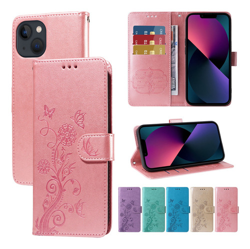 Funda De Piel Tipo Cartera Para Honor X7 X7a X7b X7c
