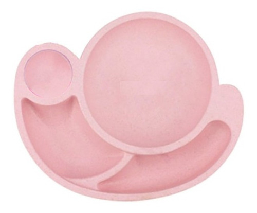 Set Plato Cubiertos Infantil Niños Bebés Caracol Degradable