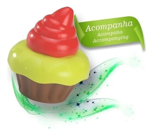 Microondas Brinquedo Moranguita 714 Magic Verde E Rosa Novo