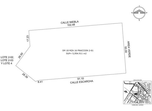 Imagen 3 de 7 de Lote Multifamiliar (condominal) En Venta En Sm 18, Cancún