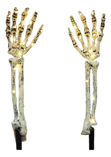 2x Luces De Estacas De Brazo De Esqueleto, Accesorios De