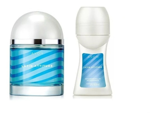 Perfume + Desodorante Latin Attitude Azul Avon Perfume Mujer