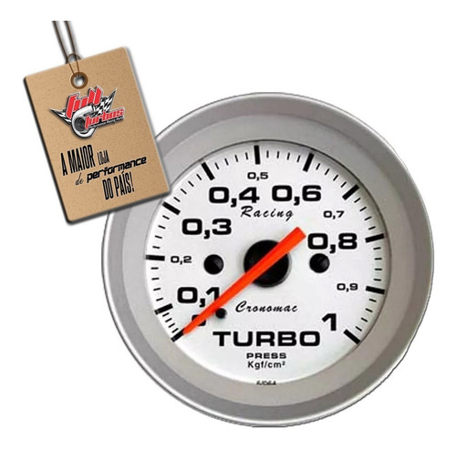 Imagem 1 de 1 de Pressão Turbo Cronomac Racing 52mm Manômetro