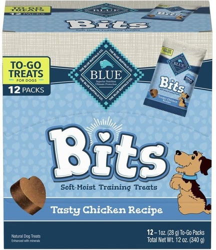 10 Pack De Blue Buffalo  Bits Tasty Chicken Recipe Dog T