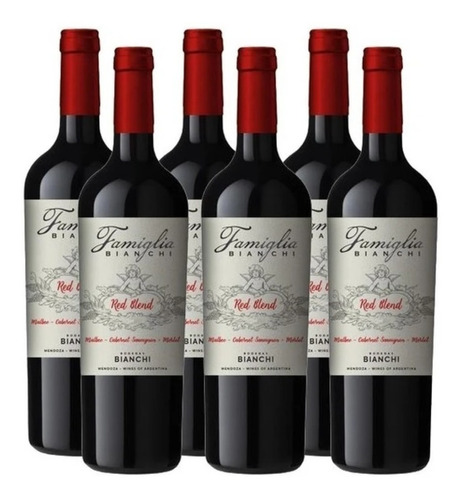 Vino Famiglia Bianchi Red Blend 750 Ml. Caja 6 Botellas