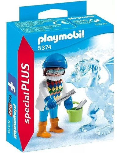 Playmobil 5374 Figura Escultora De Hielo Dragón