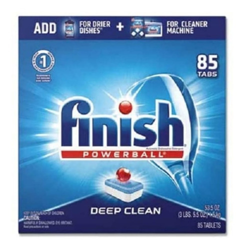Finish - Todo En 1  -  85 Tabletas - Detergente Lavavajillas