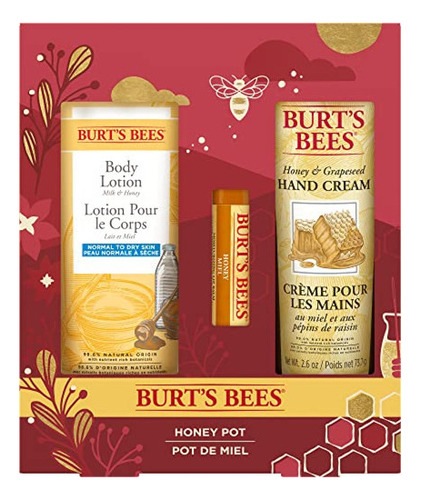 Bálsamo Labial Chapstick  Burts Bees Honey Pot Set De Regalo