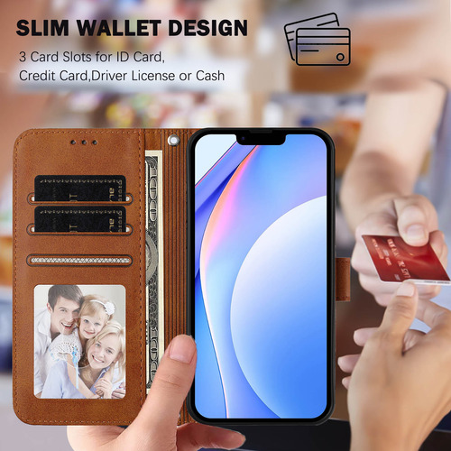 Funda Tipo Cartera Con Temática De Panda Para Cubot Note 40/p50/a10/a20/a30/max 5, Cierre Magnético, 3 Ranuras Para Tarjetas, A Prueba De Golpes