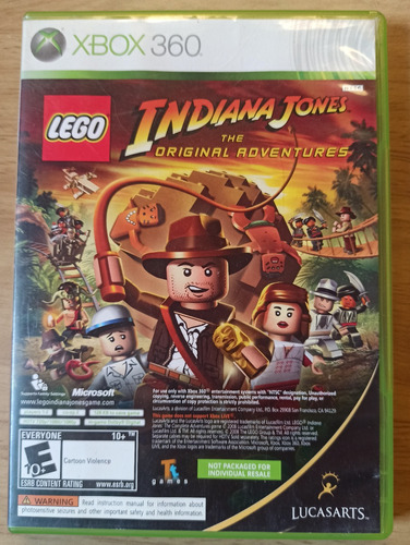 Videojuego Indiana Jones/ Kung Fu Panda Para Xbox 360