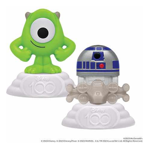 Mike Wazowski Y R2-d2 - Disney 100 Años Mcdonalds