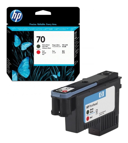 Imagen 4 de 6 de Cabezal Hp 70 C9409a Original Negro Mate/rojo Hp Z3100 Z3200