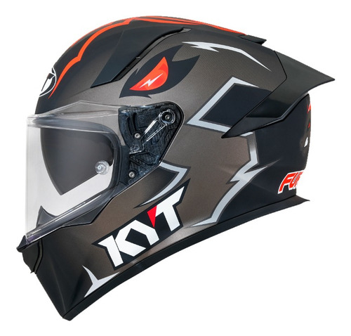 Capacete Moto Kyt R2r Fury Fosco Furia