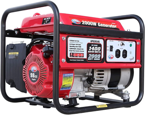 All Power America- Generador De 3250w Color Negro/rojo 